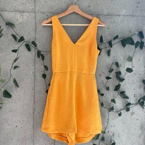 Aritzia: Wilfred Ecoulement Romper in Orange